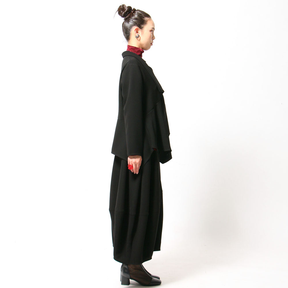 【10月予約商品】クロスジョーゼットコクーンパンツ ブラックフォーマル ブラックシリーズ 日本製（057-4492）