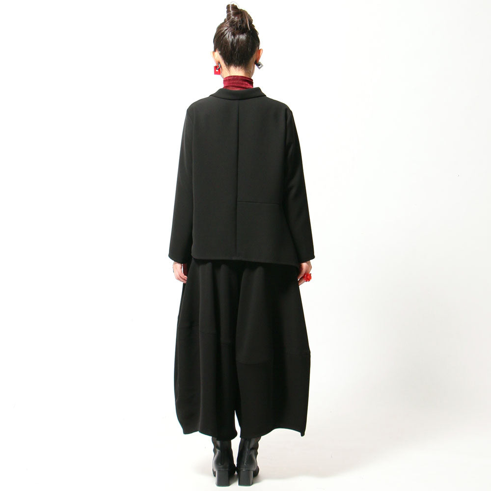 【10月予約商品】クロスジョーゼットコクーンパンツ ブラックフォーマル ブラックシリーズ 日本製（057-4492）