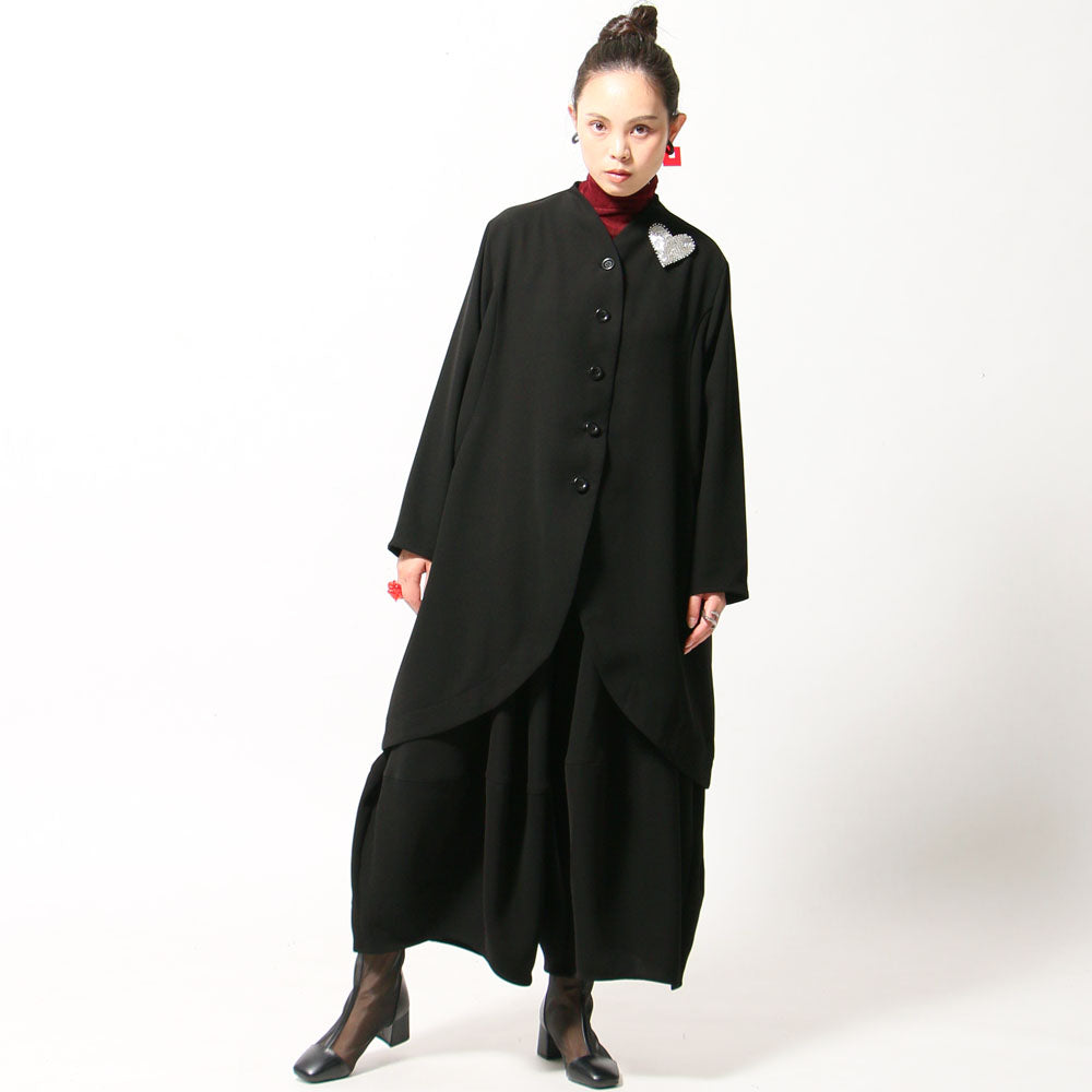【10月予約商品】クロスジョーゼットコクーンパンツ ブラックフォーマル ブラックシリーズ 日本製（057-4492）