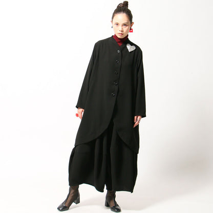 【10月予約商品】クロスジョーゼットコクーンパンツ ブラックフォーマル ブラックシリーズ 日本製（057-4492）