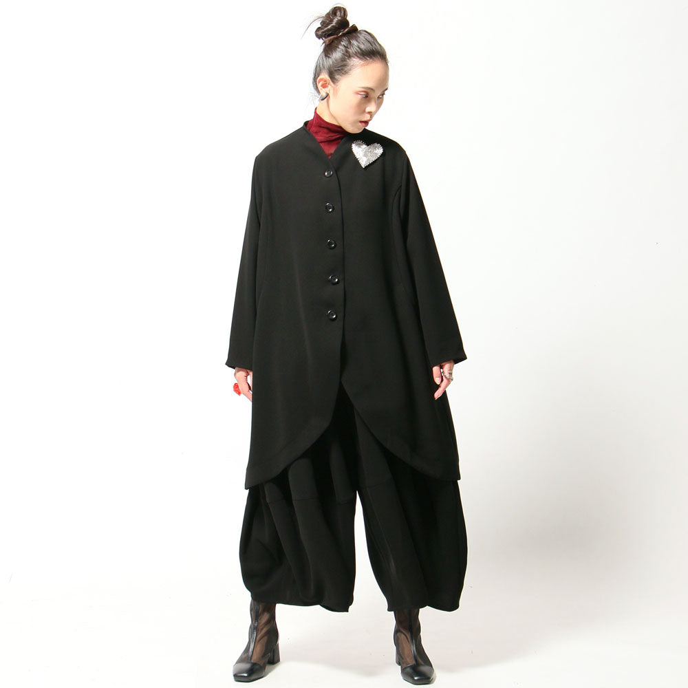 【10月予約商品】クロスジョーゼットコクーンパンツ ブラックフォーマル ブラックシリーズ 日本製（057-4492）