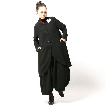 【10月予約商品】クロスジョーゼットコクーンパンツ ブラックフォーマル ブラックシリーズ 日本製（057-4492）