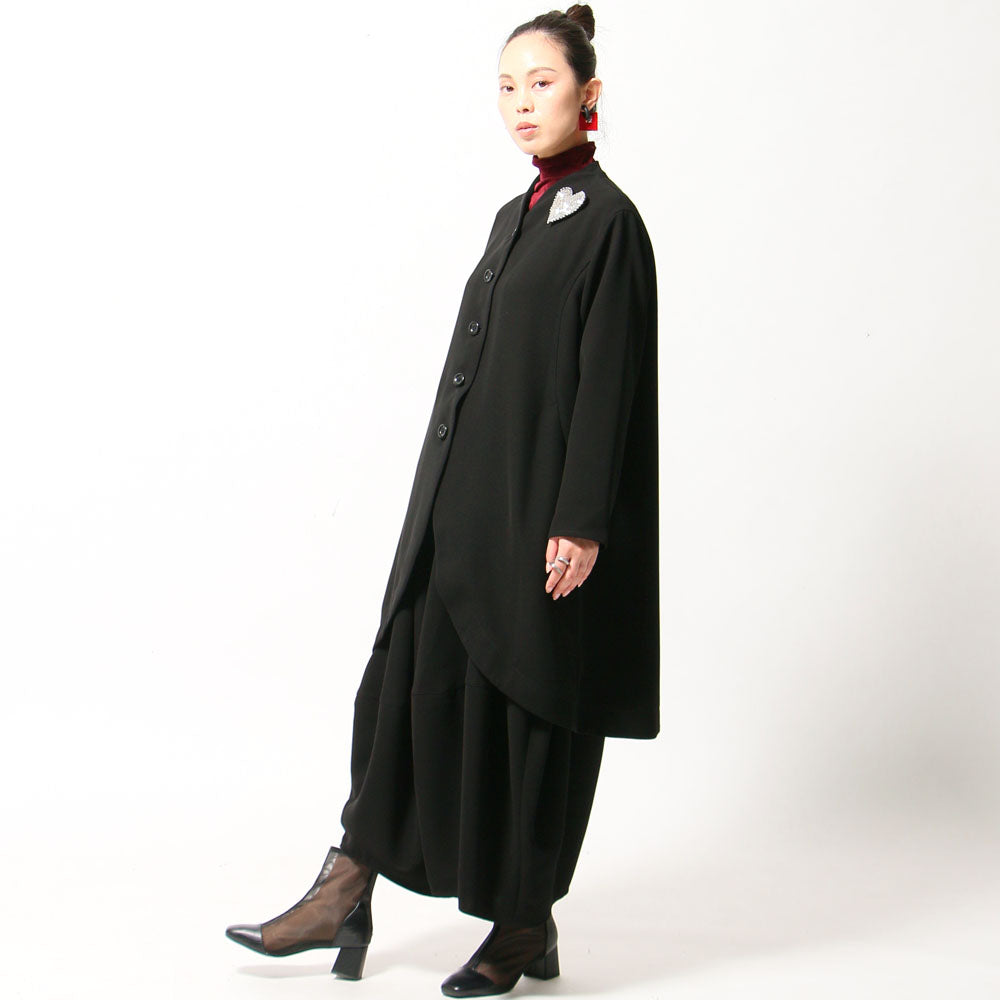 【10月予約商品】クロスジョーゼットコクーンパンツ ブラックフォーマル ブラックシリーズ 日本製（057-4492）
