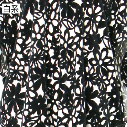 花柄ベロア3つ穴ベスト ジレ 日本製 (057-4890)