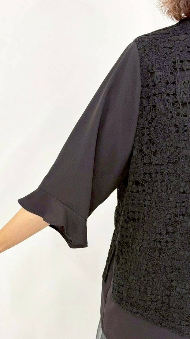 【3日間限定のお得なセット】レースブラウス✕オーガンジースカート✕あったかインナー 送料無料