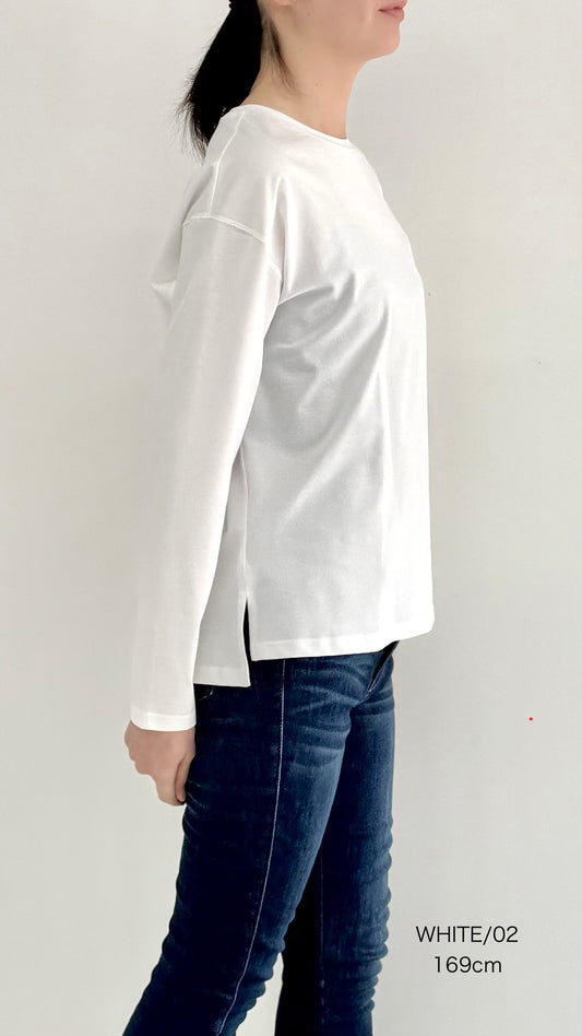 【OOOO】 WASHIロングスリーブTシャツ　[WHITE]
