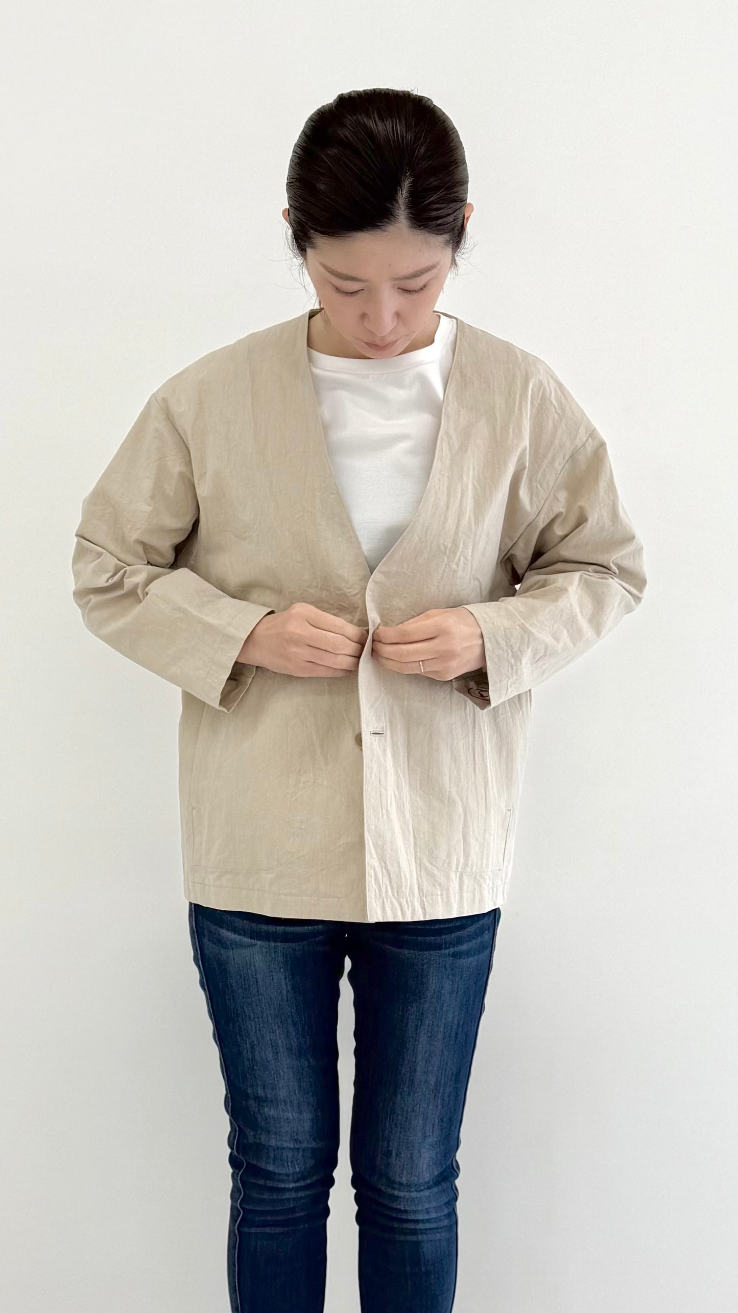 【OOOO】 WASHIジャケット [BEIGE]