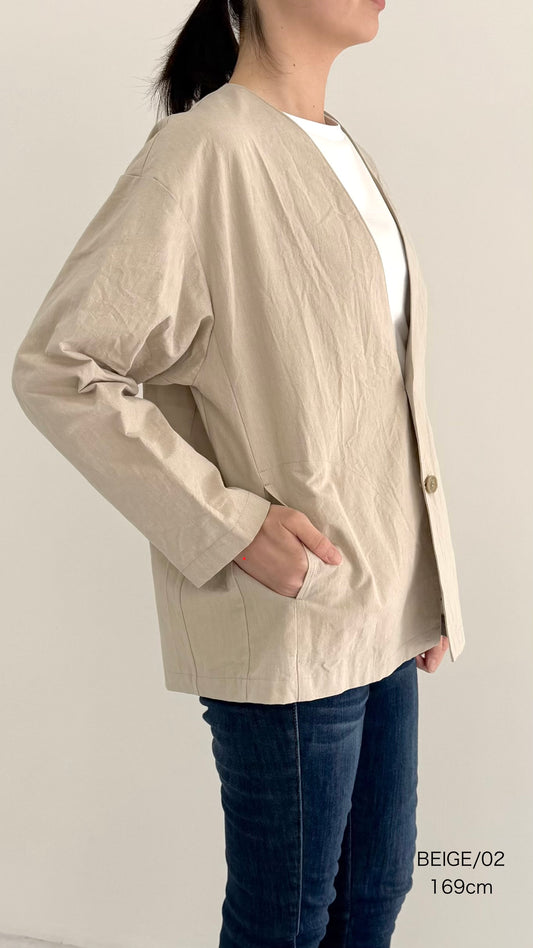 【OOOO】 WASHIジャケット [BEIGE]