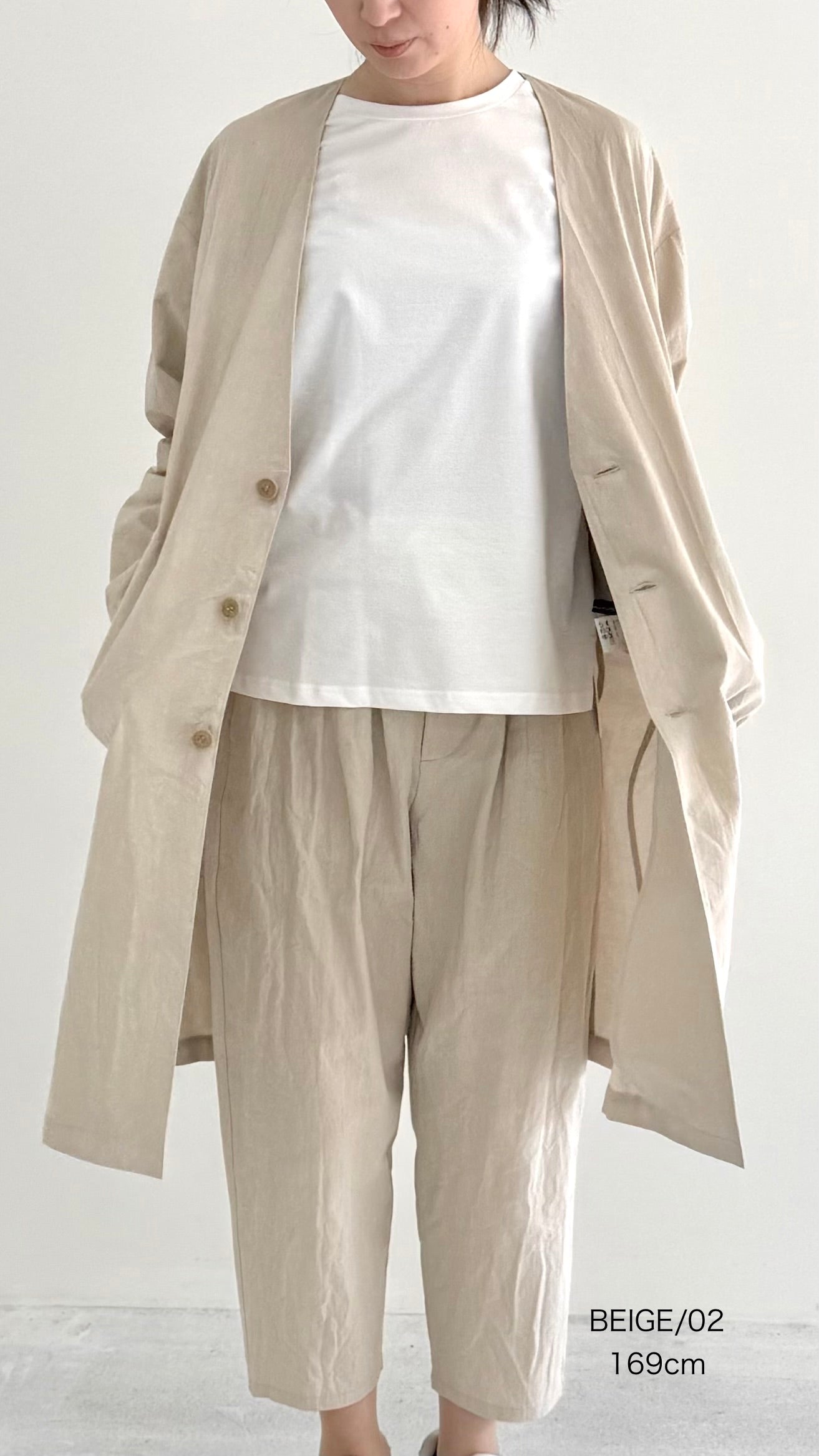 【OOOO】 WASHIバルーンパンツ　[BEIGE]