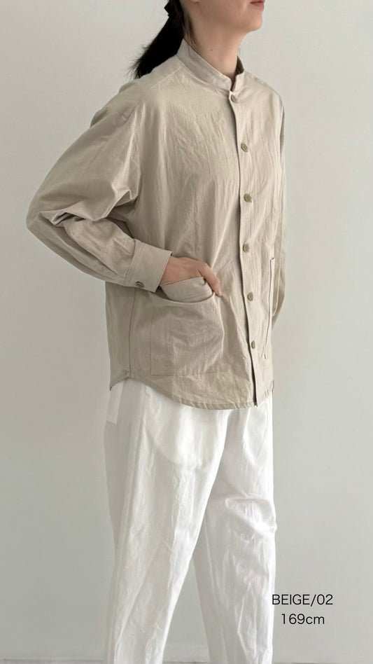【OOOO】WASHIシャツ　[BEIGE]