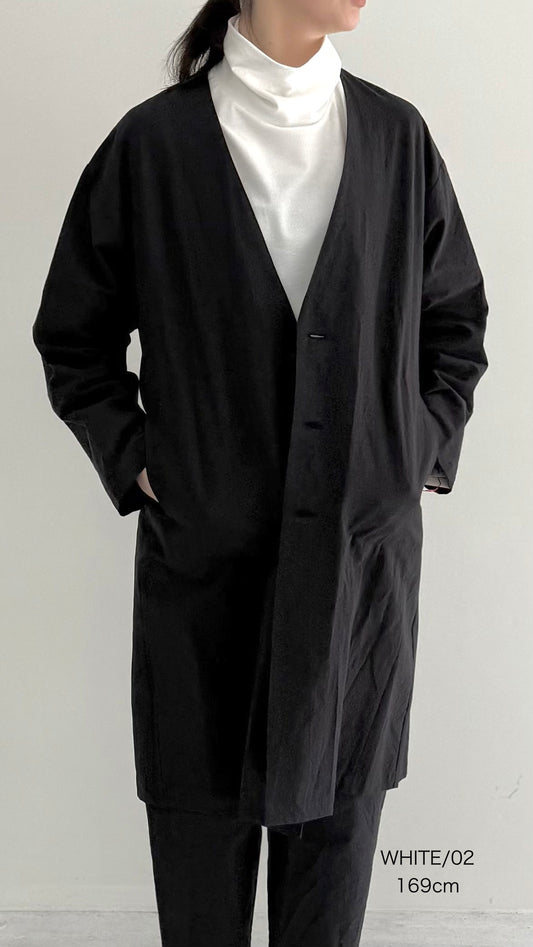 【OOOO】 WASHIロングスリーブハイネックTシャツ　[WHITE]