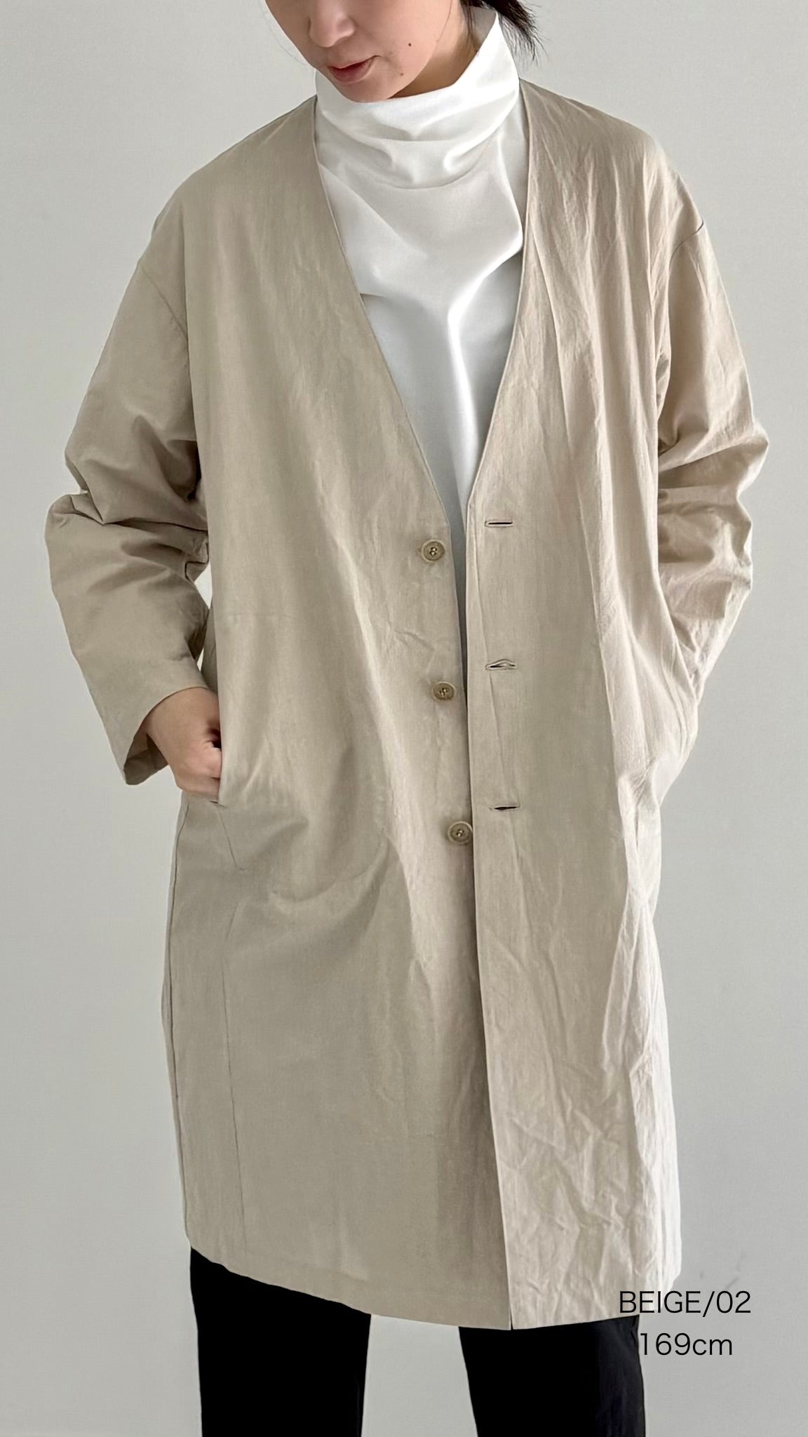 【OOOO】 WASHIコート [BEIGE]