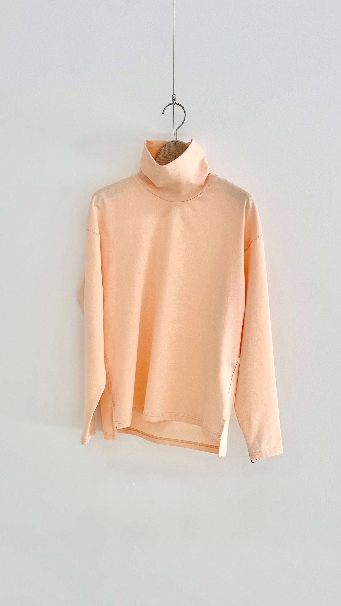 【OOOO】 WASHIロングスリーブハイネックTシャツ [P Coral]