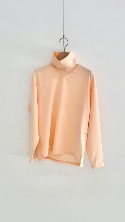 【OOOO】 WASHIロングスリーブハイネックTシャツ [P Coral]