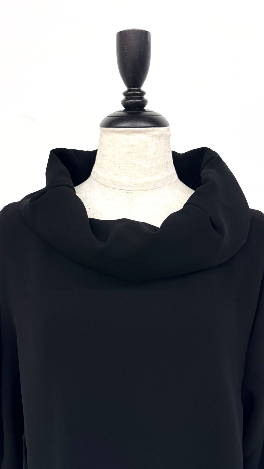 【WEB展 2027年1月予約商品】クロスジョーゼット チュニックブラウス ブラックフォーマル 日本製（057-4957）