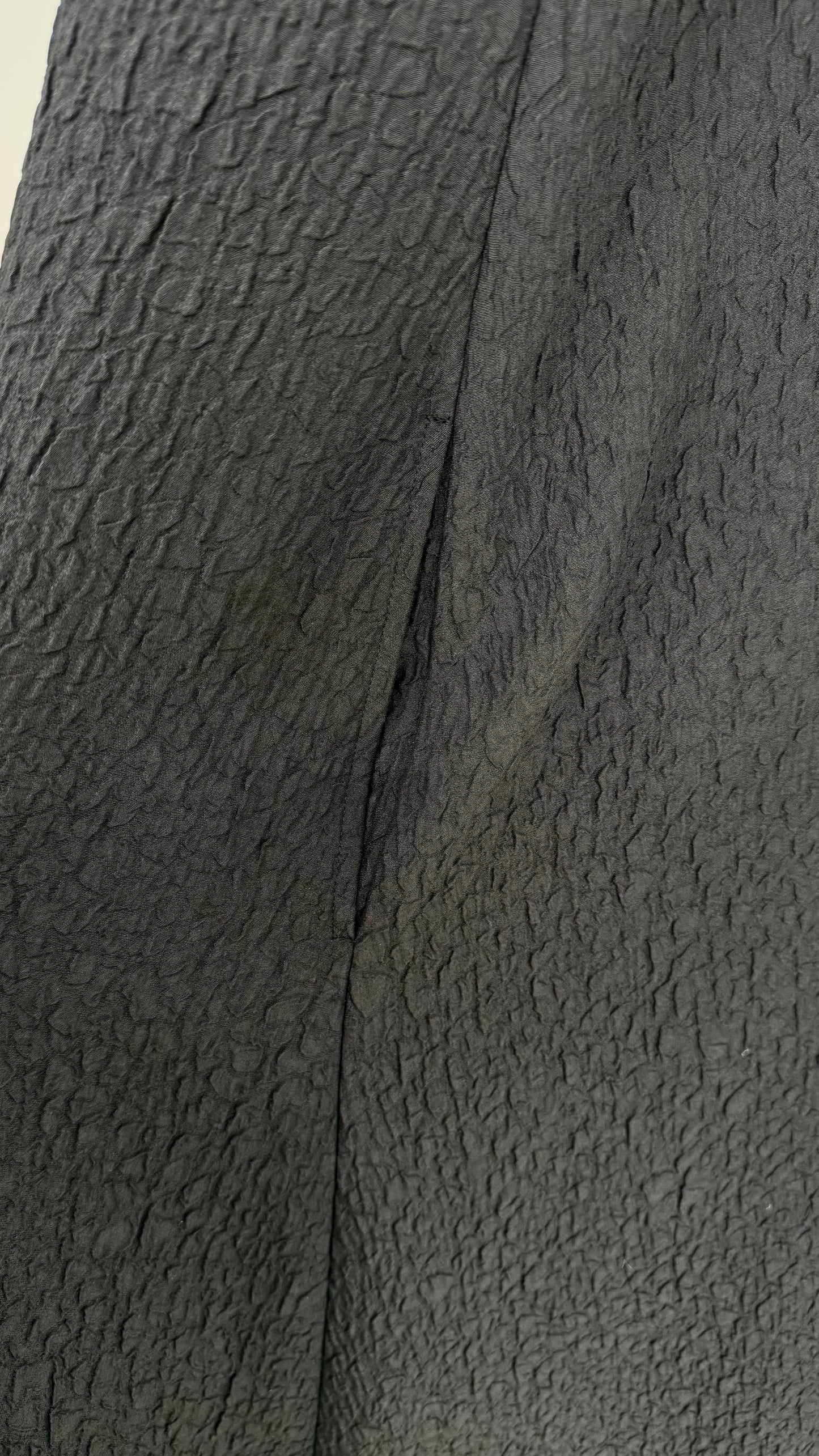 凹凸素材 ジャガード フレンチスリーブAラインワンピース 日本製(057-4982)