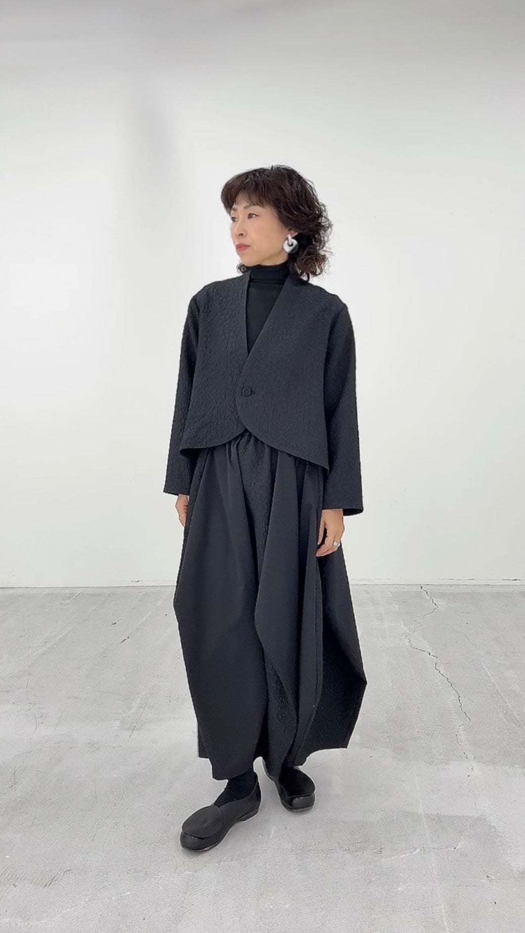 ソロテックストレッチバルーンスカート 日本製(057-4980)