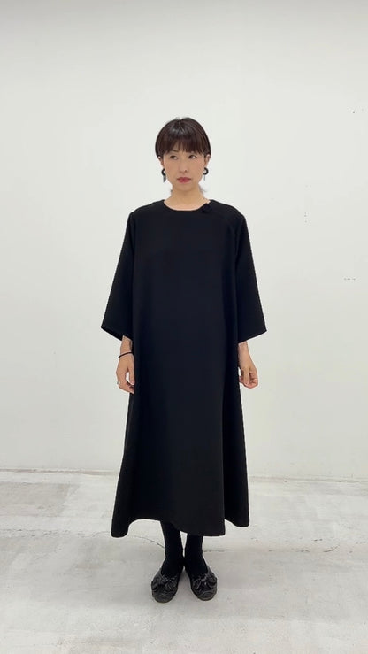 クロスジョーゼット ワンピース