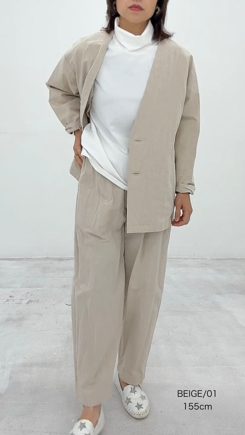 【OOOO】 WASHIジャケット [BEIGE] 192-0321