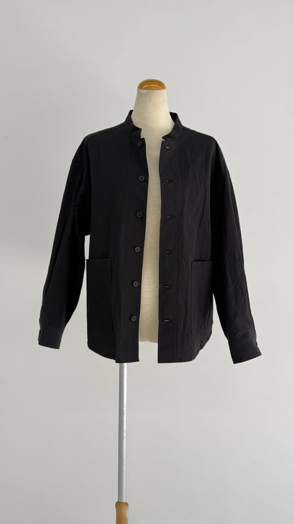 【OOOO】WASHIシャツ　[BLACK]