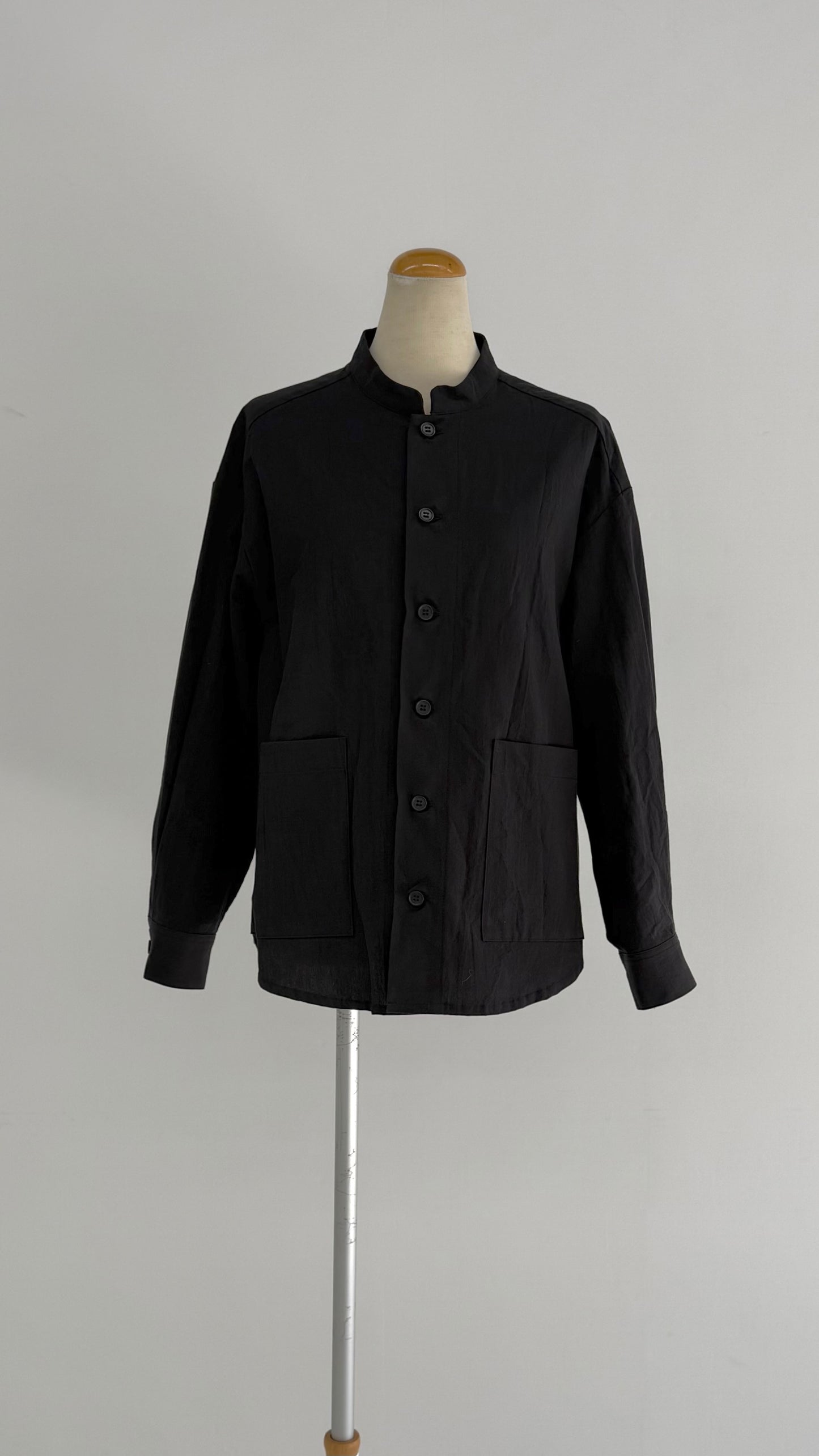 【OOOO】WASHIシャツ　[BLACK]