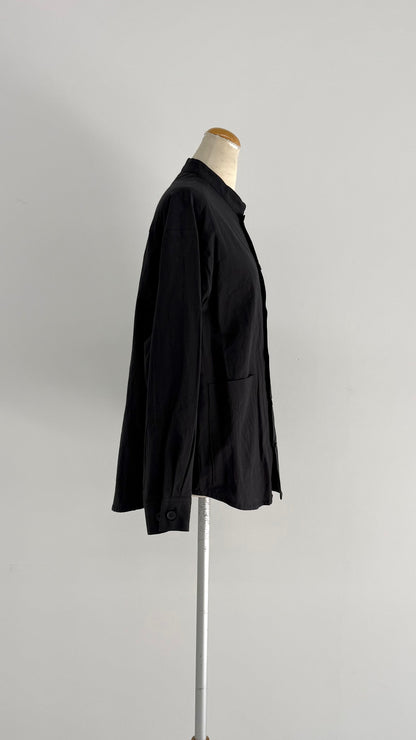 【OOOO】WASHIシャツ　[BLACK]