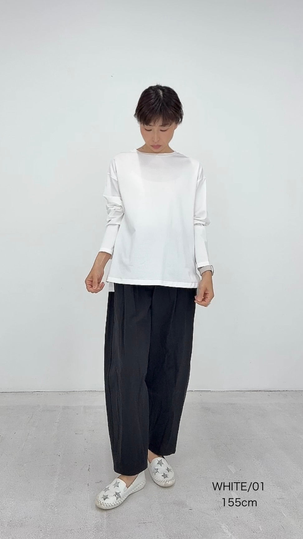 【OOOO】 WASHIロングスリーブTシャツ　[WHITE] 192-0317