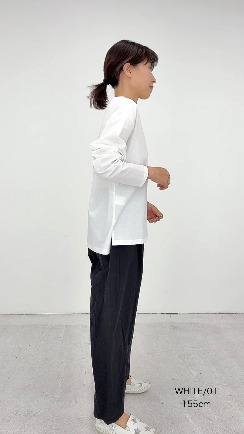 【OOOO】 WASHIロングスリーブTシャツ　[WHITE] 192-0317