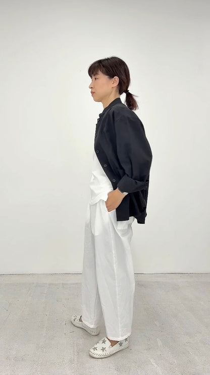 【OOOO】WASHIシャツ　[BLACK]