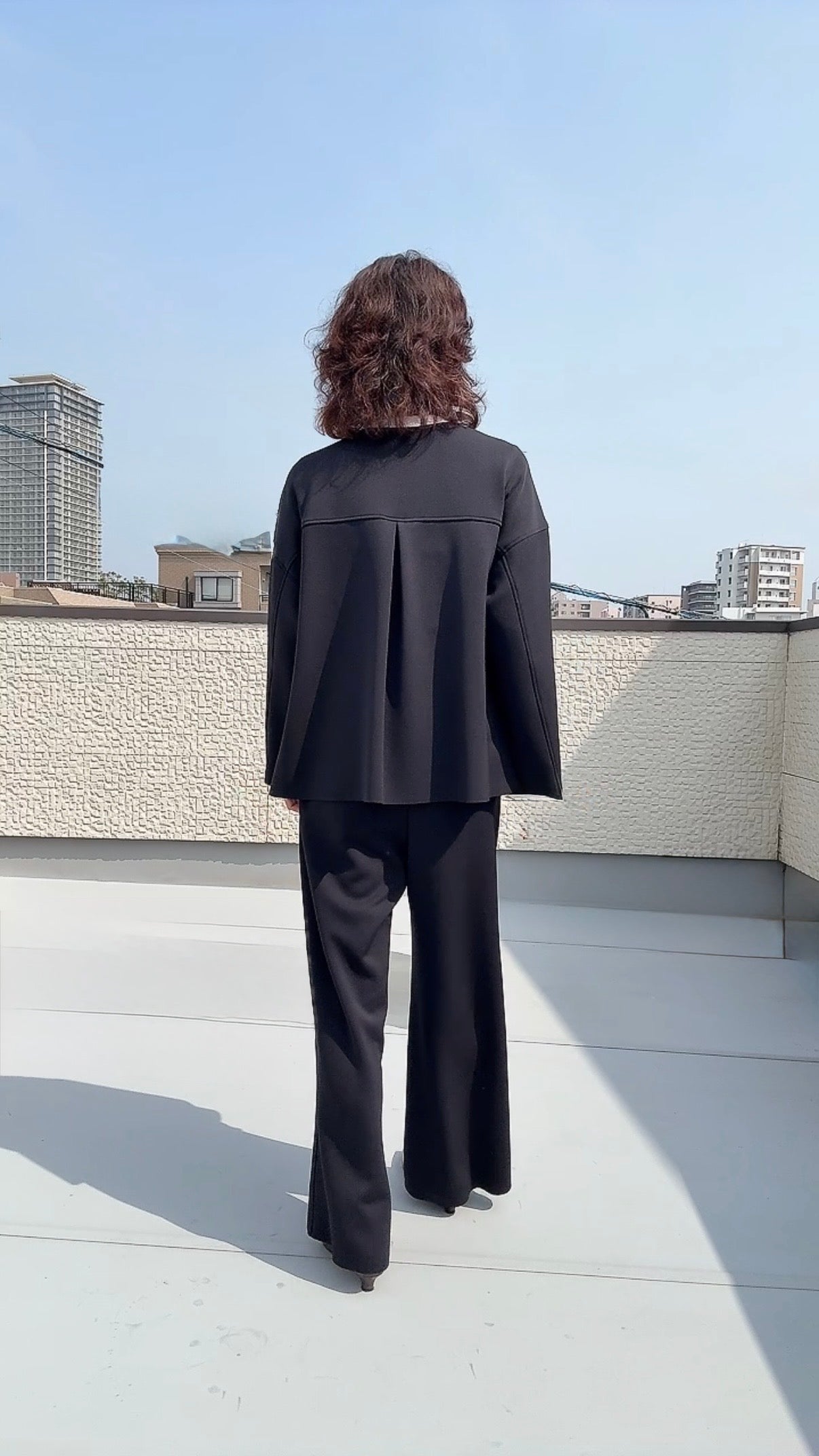 断ち切りダンボールニット ジャケット 065-3374