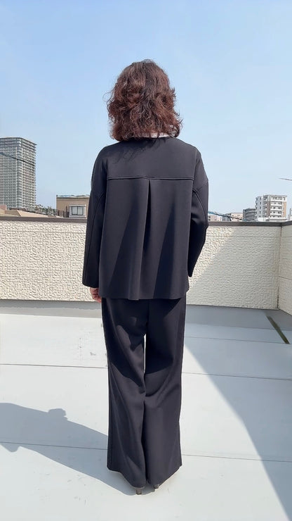 断ち切りダンボールニット ジャケット 065-3374