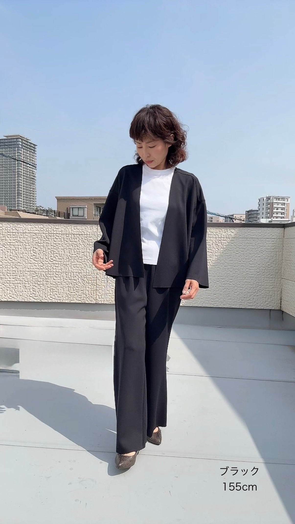 断ち切りダンボールニット ジャケット 065-3374