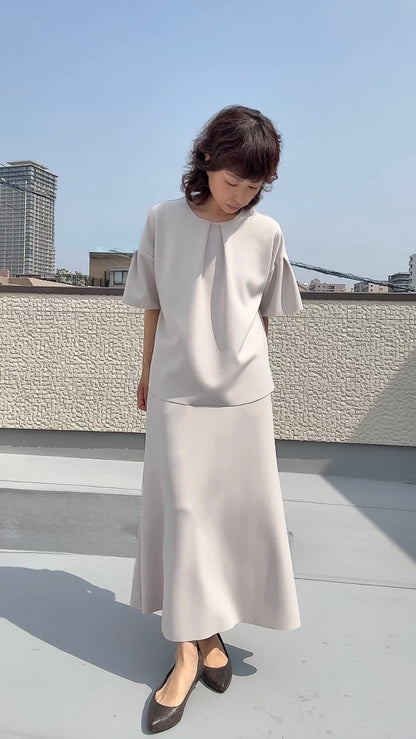 断ち切りダンボールニット ブラウス 065-3369