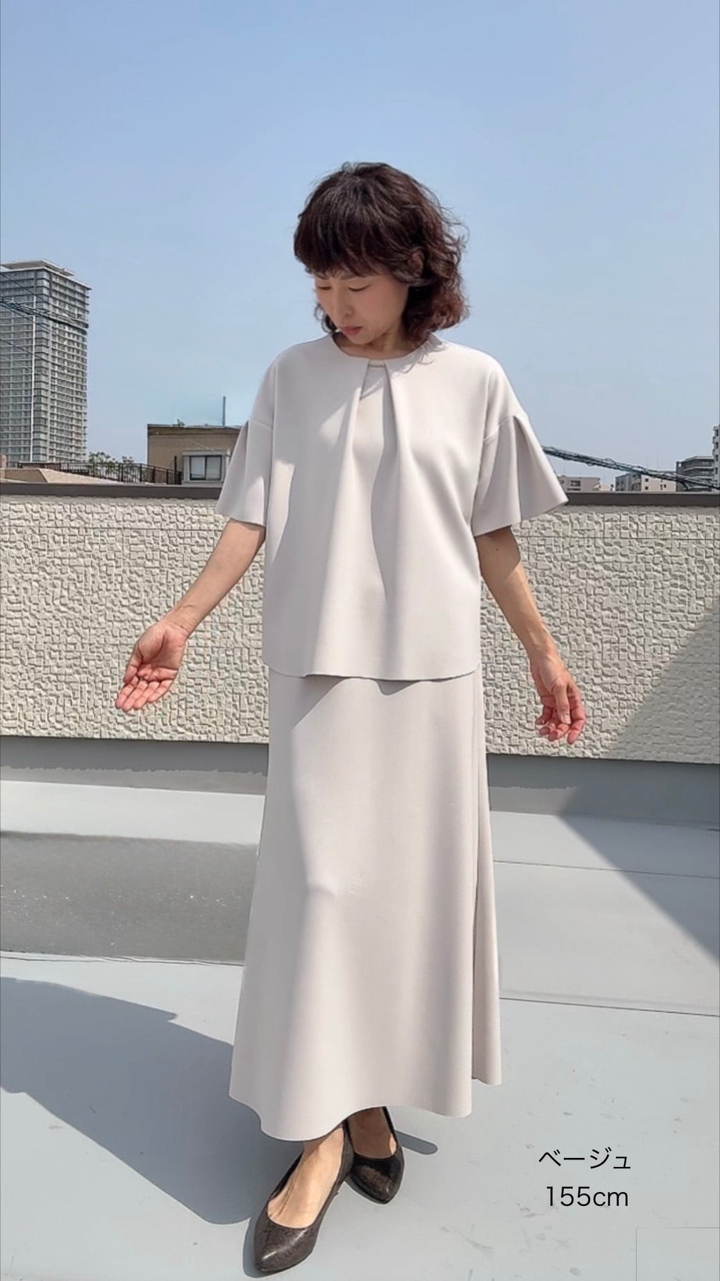 断ち切りダンボールニット ブラウス 065-3369