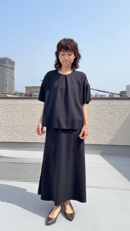 断ち切りダンボールニット ブラウス 065-3369