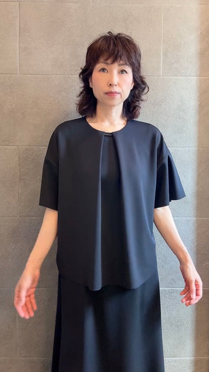 断ち切りダンボールニット ブラウス 065-3369