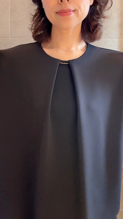 断ち切りダンボールニット ブラウス 065-3369