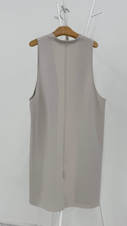 断ち切りダンボールニット ロングジレ 065-3371