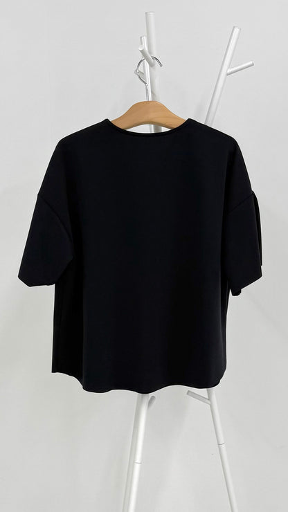 断ち切りダンボールニット ブラウス 065-3369