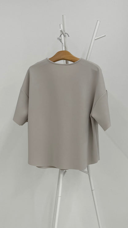 断ち切りダンボールニット ブラウス 065-3369