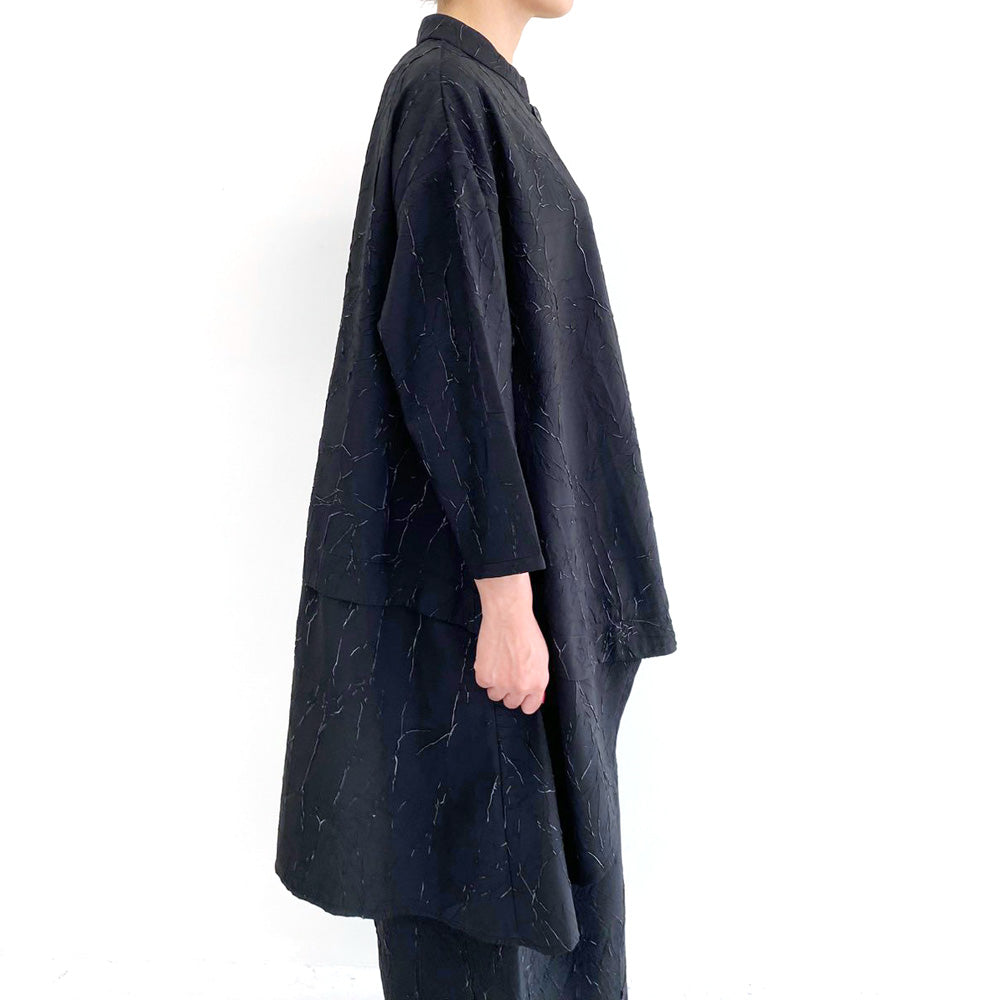 9月新作 秋冬 ひび割れ風イレヘムジャケット（121-0076）