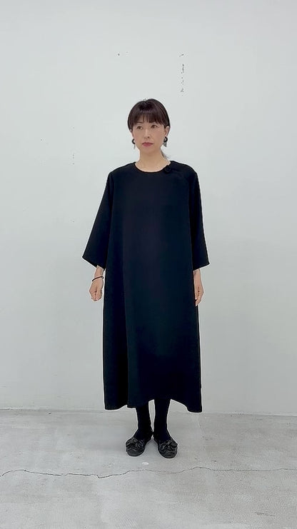 クロスジョーゼット ワンピース