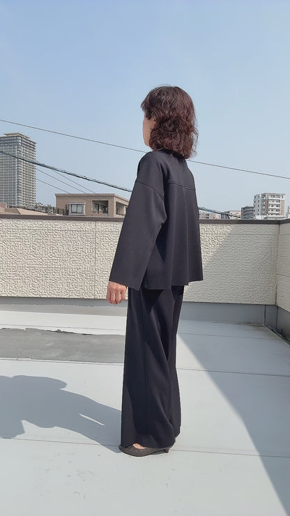 断ち切りダンボールニット ジャケット 065-3374